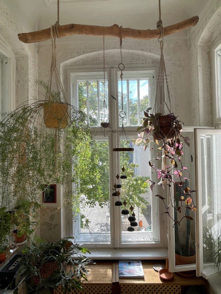 Treibholz Blumenampel